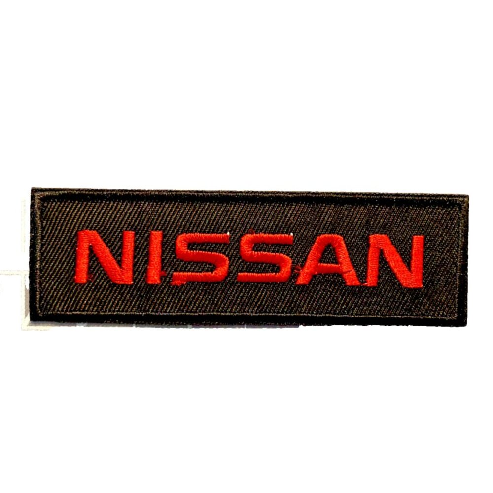 Nissan JDM Racing Motorsports Red Black Logo 4in Patch Iron / Sew-On